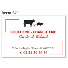 Carte commerciale Recto/Verso BC 1