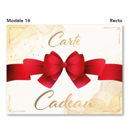 Carte cadeau modèle 16
