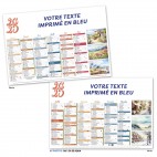 CALENDRIER SEMESTRIEL AQUARELLE