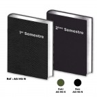 LOT DE 2 AGENDAS SEMESTRIELS HAUT DE GAMME 2025 Noir