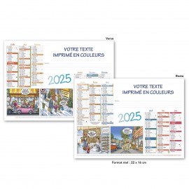 CALENDRIER MINI RECTO-VERSO BOULANGER