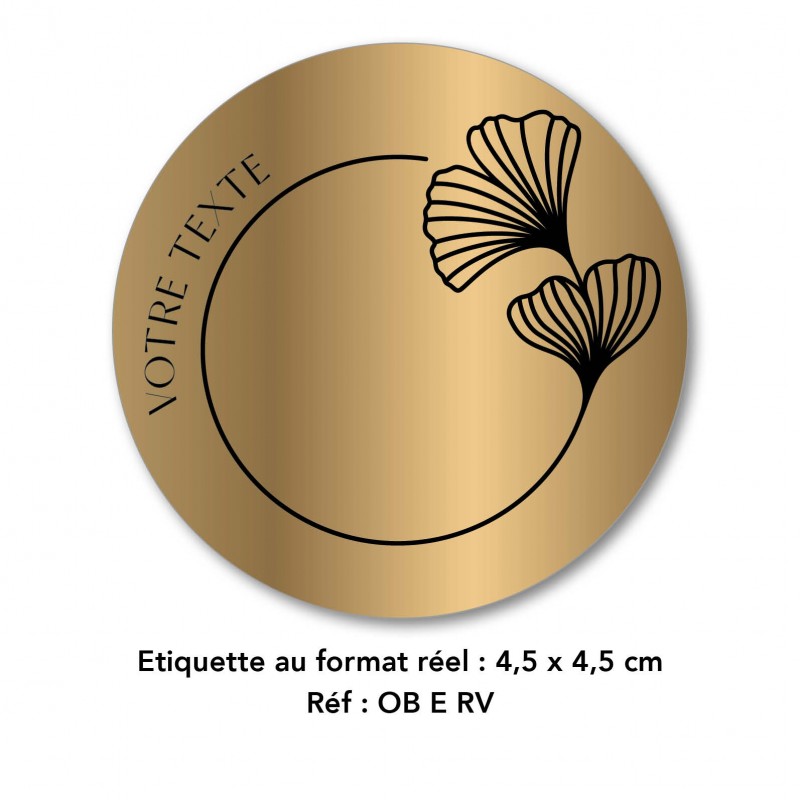 ETIQUETTE RONDE VINYLE