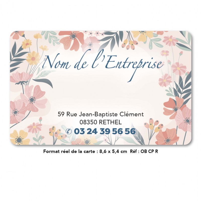 CARTE POLYESTER RECTO